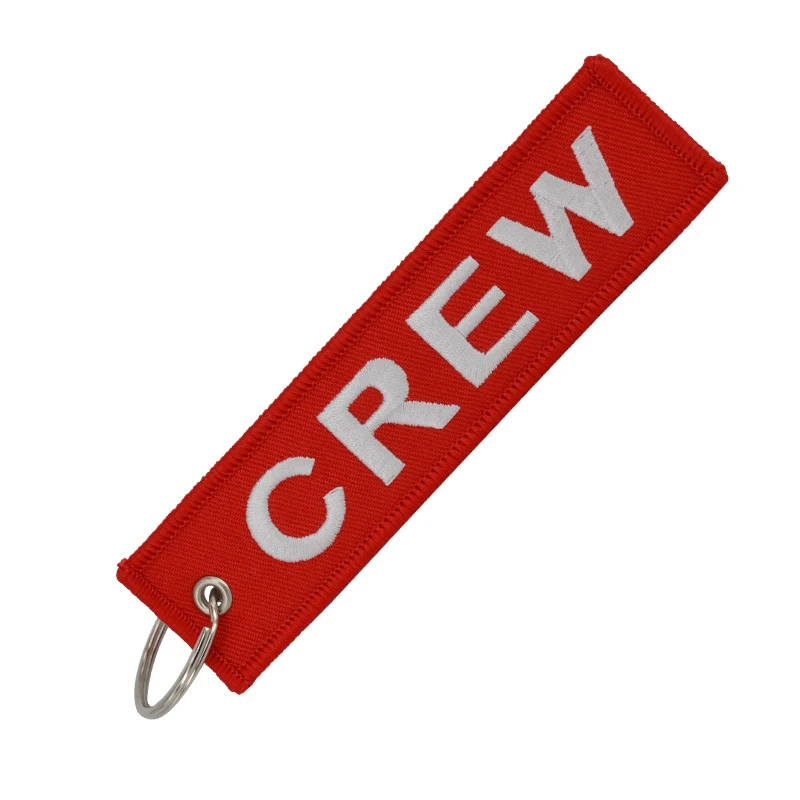 

Брелок для ключей CREW для автомобилей, мотоциклов, велосипедной вышивки, двухсторонний брелок для мужчин и женщин, брелок для ключей, автомобильные брелки на заказ