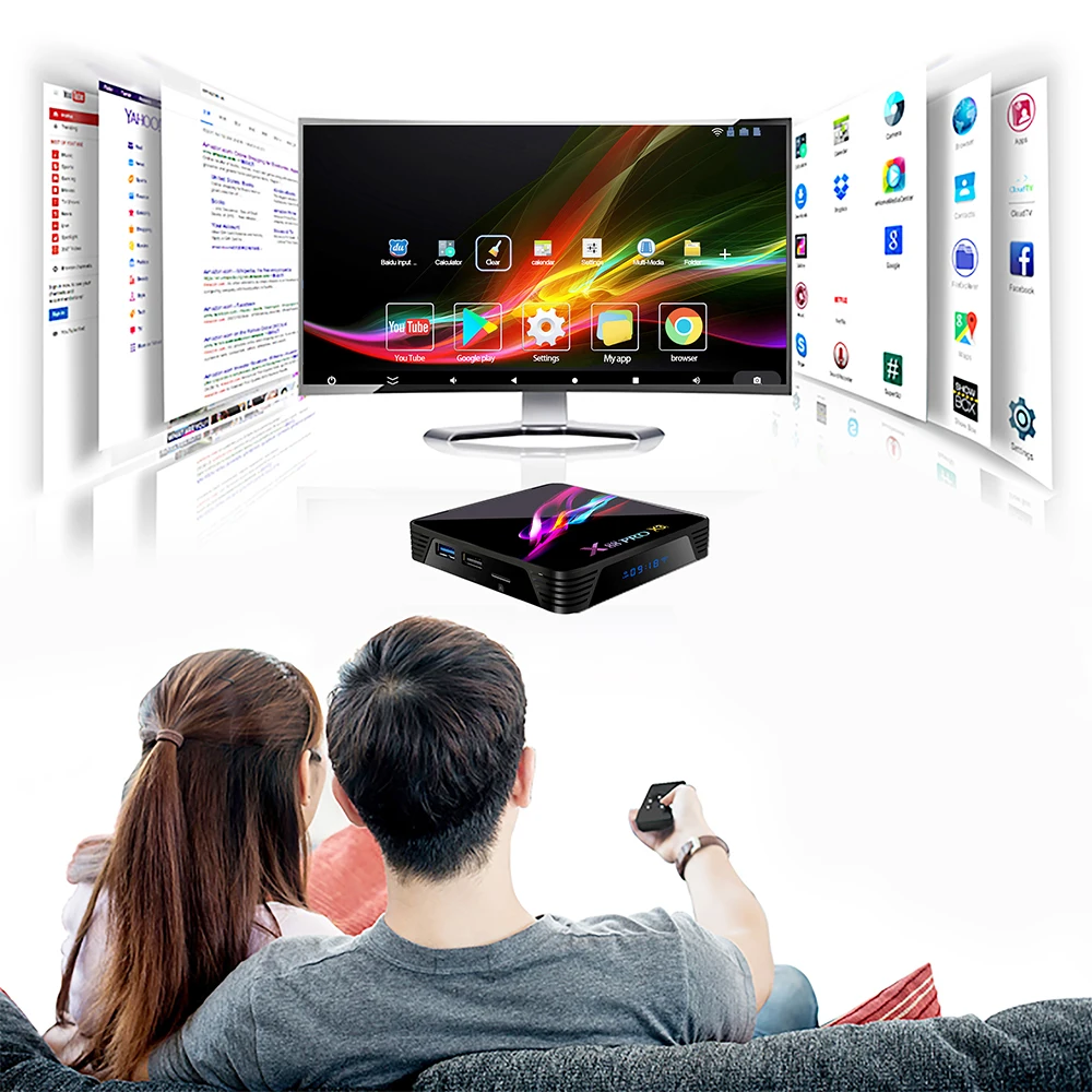 X88 Pro X3 Smart 8K tv Box Amlogic S905X3 Android 9 0 2 4 ГГц + 5 двухдиапазонный WiFi 1000 Мбит/с BT 1 H.264 H.265