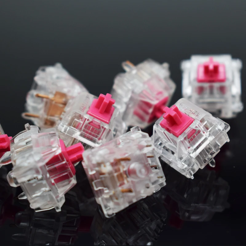 

10pcs/pack original Gateron customized mechanical keyboard switch Gateron KS-6 Rose red tactile switches Shaft