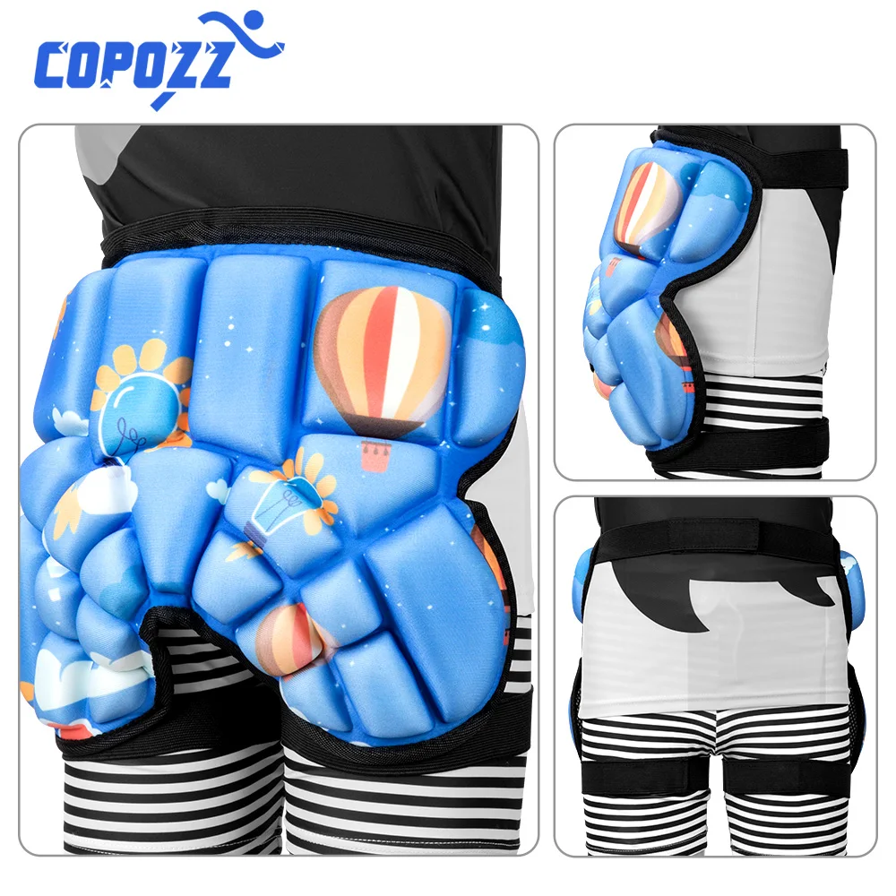 Детские защитные шорты для катания на лыжах с героями мультфильмов утолщенные