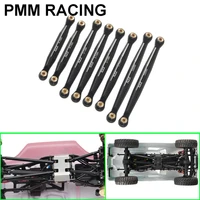 8pcs metal pull bar 41mm 51mm 58mm for 124 rc model car axial scx24 c10 frame pull rod installation upgrade parts