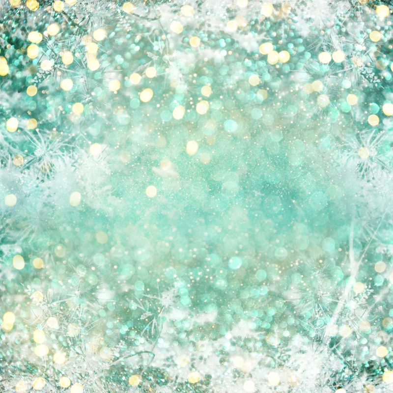 Мятно зеленый Блестящий Фон bokeh для фотосъемки новорожденных дней рождения