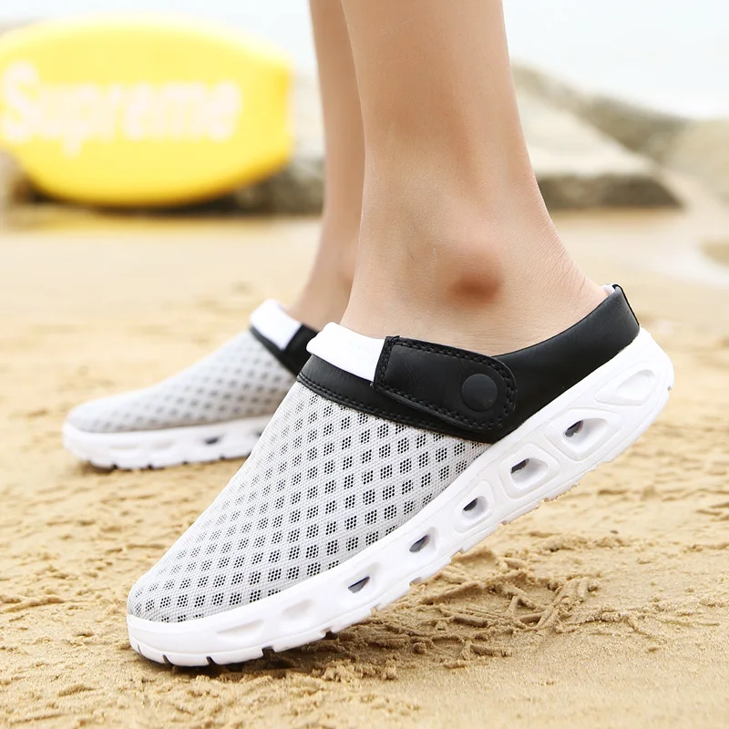 

Summer Shoes Men Sandals colorful couples Beach Slippers Men Sneakers Clogs Men breathable Sandalias Zapatos Hombre Size 36-46