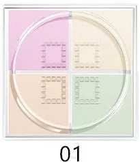Color1 4 цвета, рассыпчатая пудра, консилер, контроль жирности, восстановление, осветление, Длительное Действие, пудра для макияжа, водостойкая Увлажняющая пудра, пуховка - Цвет: Color1