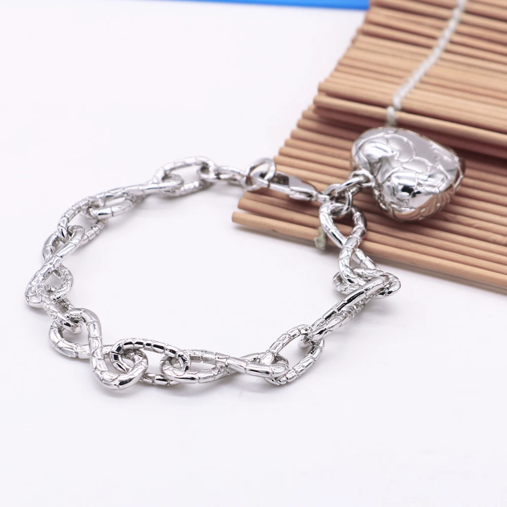Женское ювелирное изделие из серебра 925 пробы с крупной цепочкой|bracelet channel|bracelet