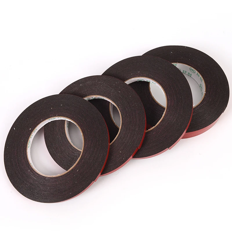 

10M Strong Permanent Double-Sided Adhesive Glue Tape Super Sticky With Red Liner Multifunctional Car Tape