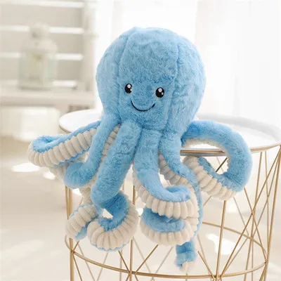 Blue 1 шт., 18 см, Океанский осьминог, милые Мультяшные мягкие животные для девочек, детские игрушки, подарок на день рождения, плюшевые игрушки для детей, куклы для девочек - Цвет: Blue