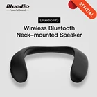 Беспроводная колонка Bluedio HS на шею, Портативная колонка с поддержкой Bluetooth 5,0, с FM-радио, слотом для SD-карты, объемным звуком, черный цвет