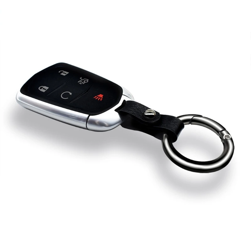 

2pcs Auto KeyChain Car Keychain Metal Leather Car Keyring Auto Accessories