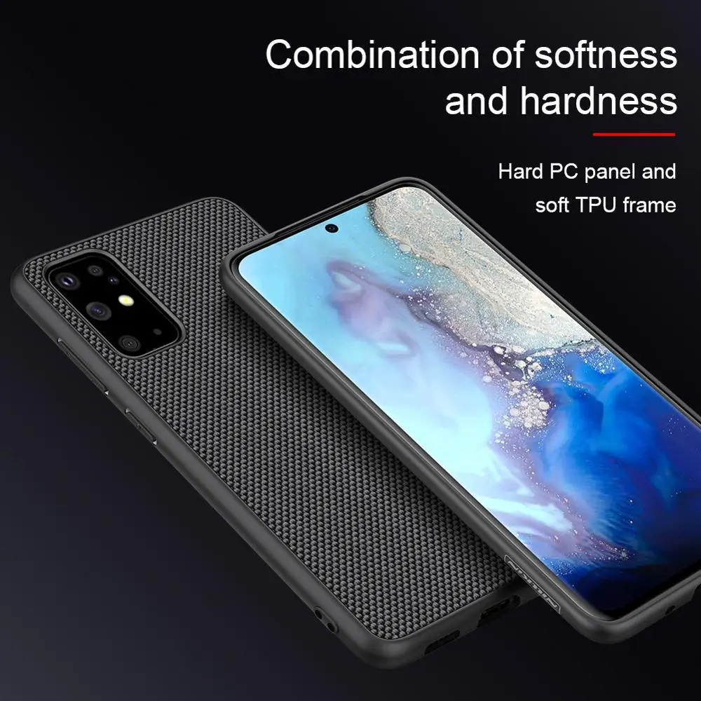Чехол-накладка Nillkin для Samsung Galaxy S20 Plus нейлоновый тонкий с мягкими краями |