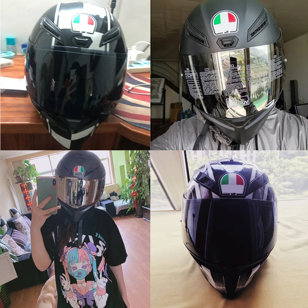 

Motorcycle Helmet Visor Full Face Visor Off-road Motorbike Helmet Lens Motocross For AGV K1 K3SV K5 Motor Bike Accessories Parts