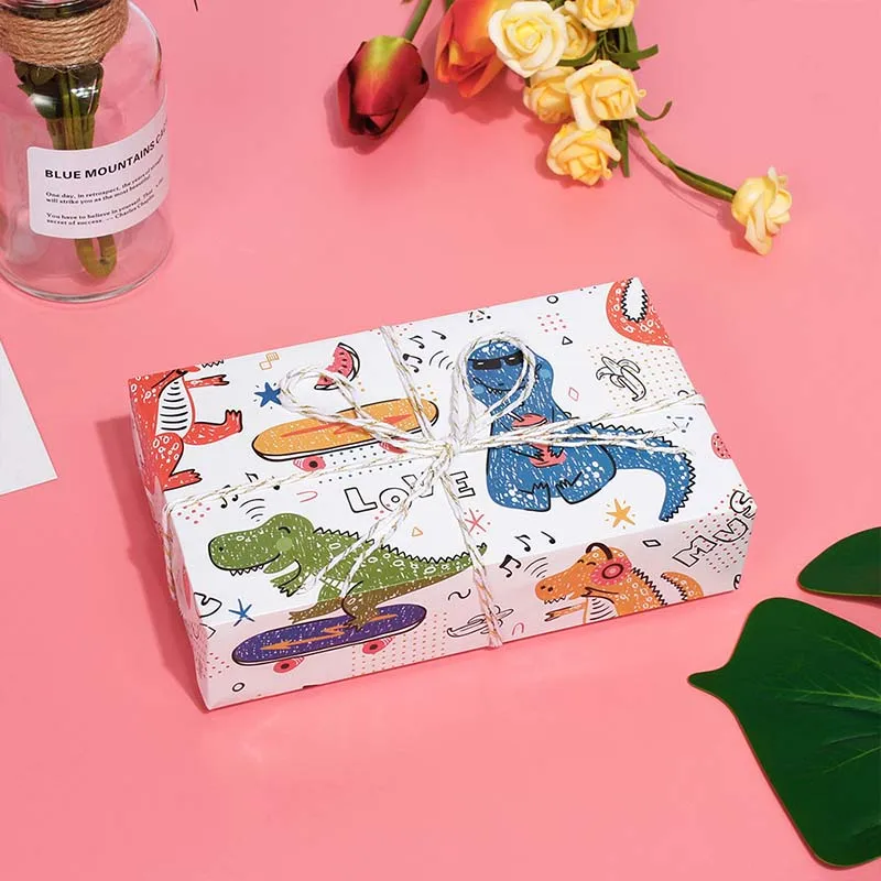 Крафт бумага детский Забавный подарок декоративная 50*70 см динозавр Русалка для