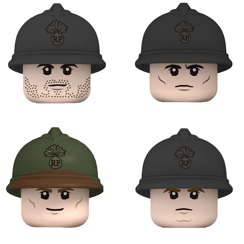 Kids Toys Mini Military Figures Building Blocks WW2 France Army Soldiers Guns Weapon Accessories Bricks Toys For Boys Gifts