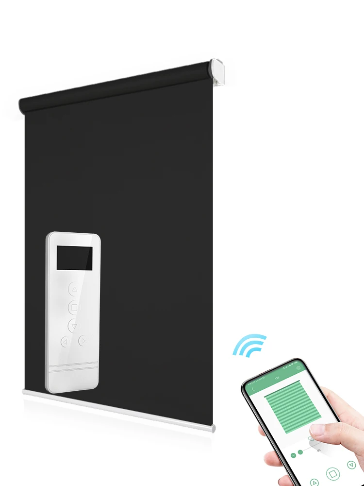 Bluetooth управление моторизованные жалюзи DC12V трубчатые моторные оконные шторы с