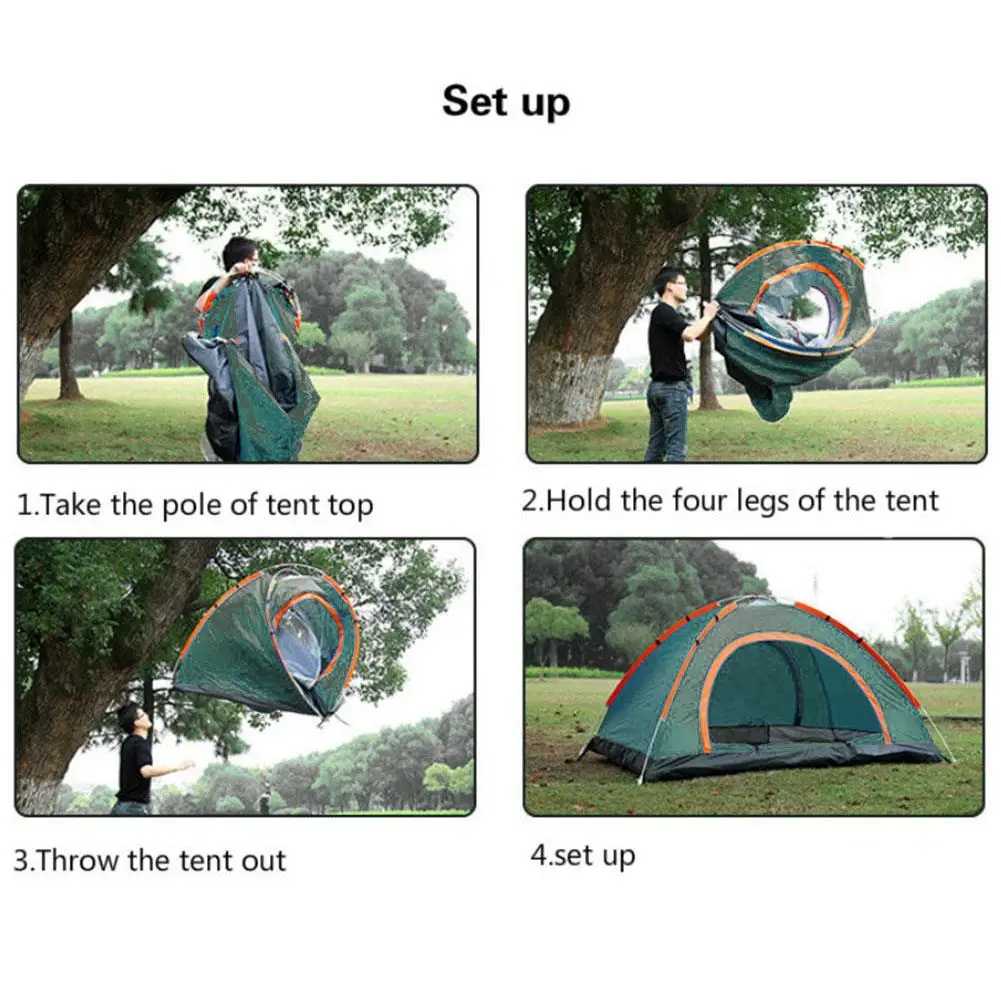 

2 Persons Pyramid Tent Mosquito Net Hanging Bed Durable Folding Tent Hunting Oxford Cloth Bedding Camping Tent Outdoors Travel