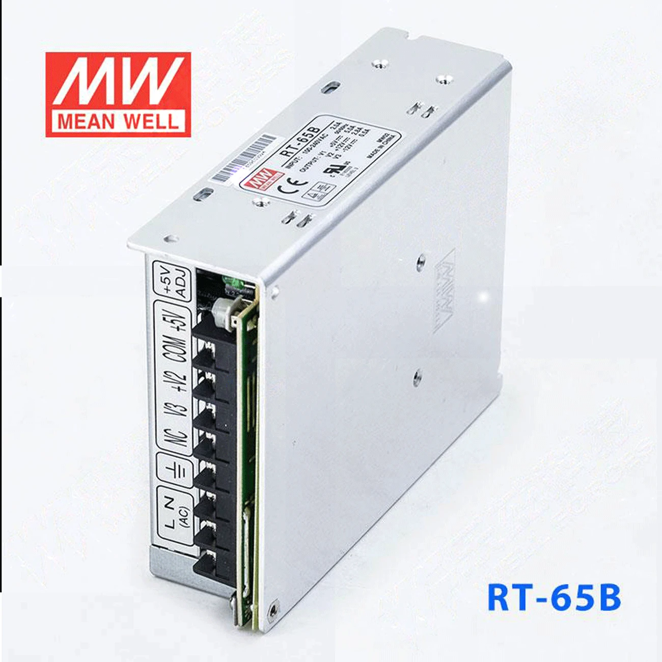 

(2PACK) Taiwan Meanwell negative RT-65B 5V power supply three-way switch 12V 65W 5V5A + 12V2.8A-12V0.5A