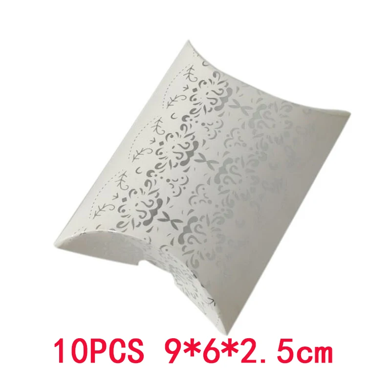 Подарочная коробка для конфет и печенья в форме подушки соломенная упаковка