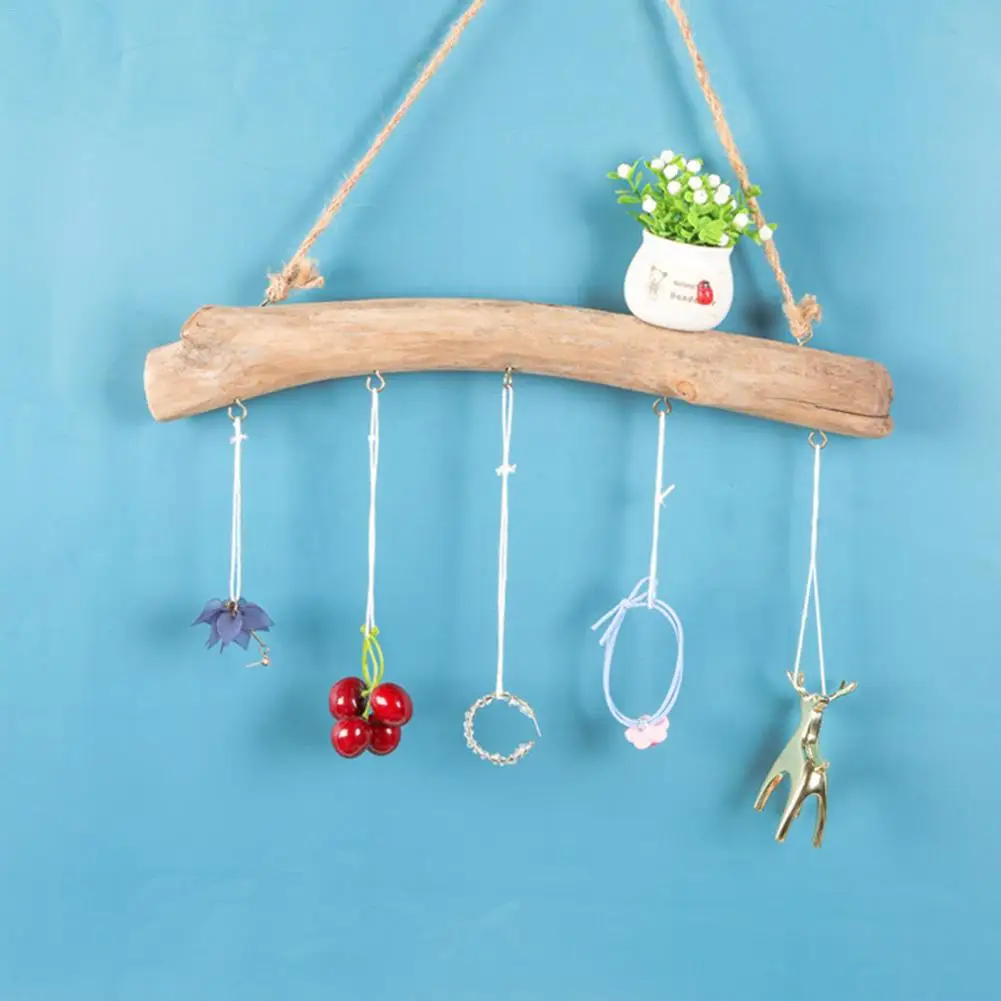 Деревянная подвесная вешалка для пальто в скандинавском стиле маленькая ключей