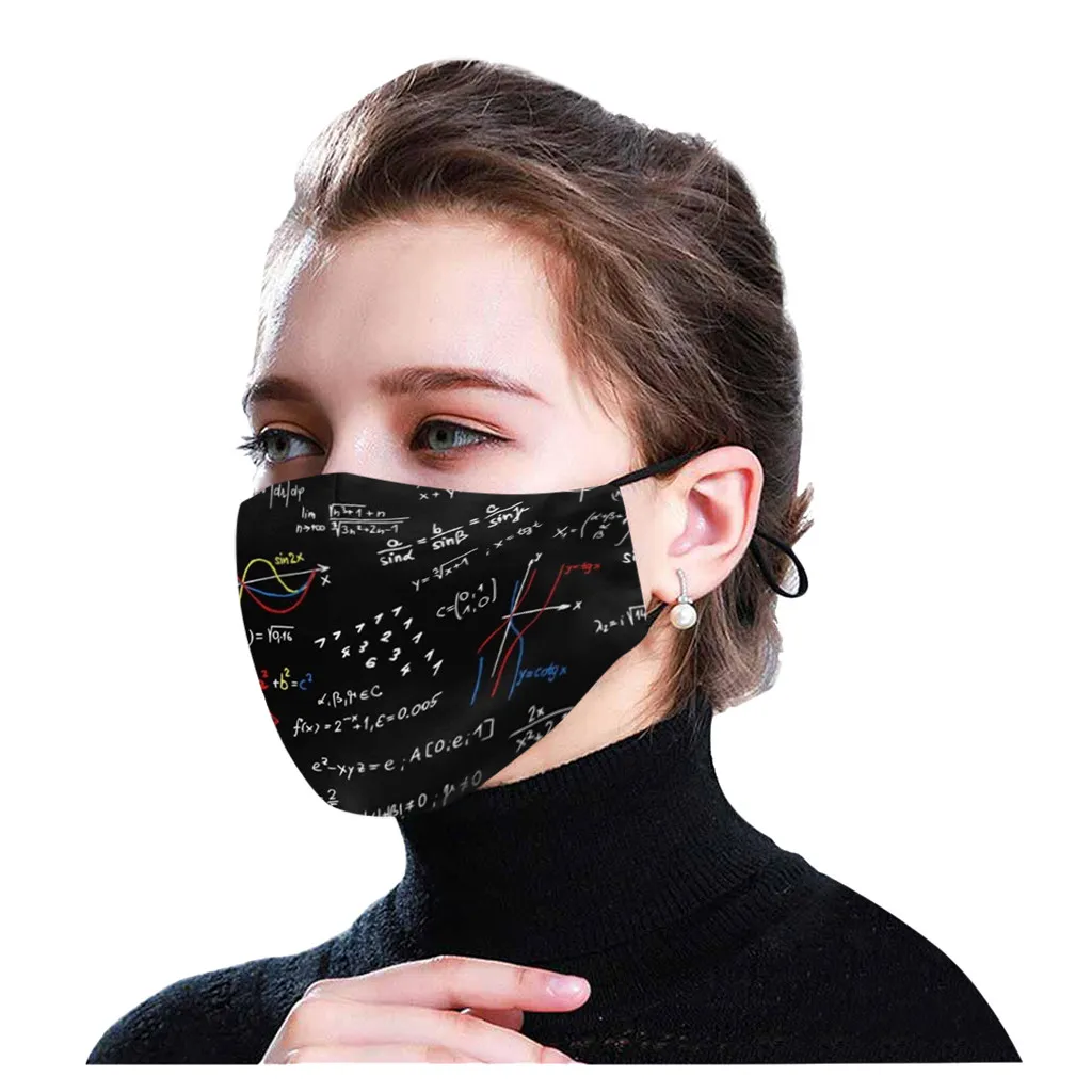 

Unisex Adult Stylish Fashionable Printing Face Mouth Mask Windproof Reusable Foggy Haze Protective Mask mascarilla reutilizable