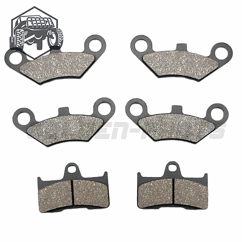 Передние и задние тормозные колодки для мотоцикла, велосипедные дисковые полуметаллические для CF Moto CF 500 600 X5 X6 X8 U5 ATV UTV moto, запчасти, 6 шт.