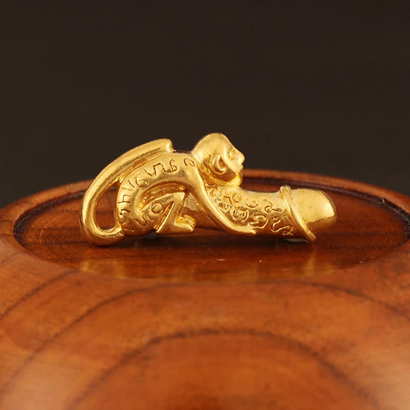 Зодиак из латуни кулон в виде обезьяны пенис брелок креативный Забавный для