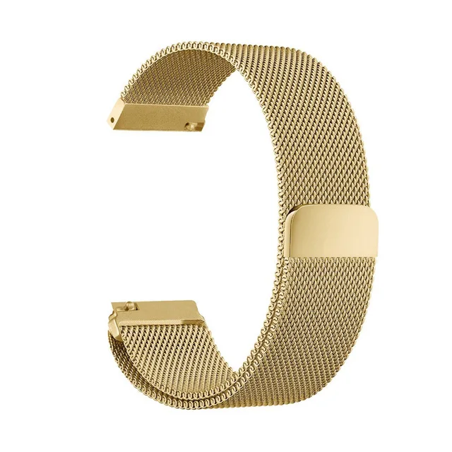 gold 16 мм металлическая Миланская Петля из нержавеющей стали для huawei Talkband B3 магнитный ремешок для часов для Moto 360 2nd Gen женский 42 мм - Цвет ремешка: gold