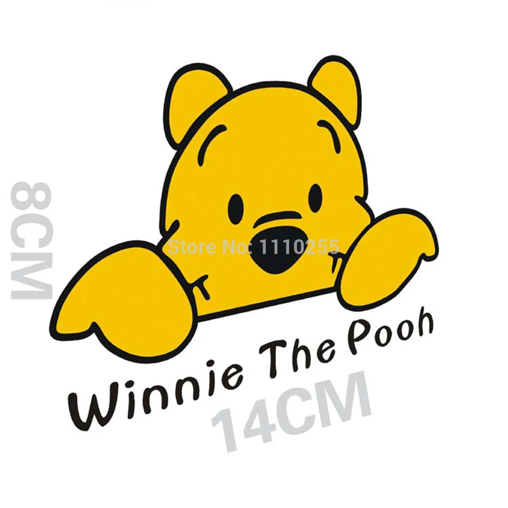 Забавная Автомобильная виниловая наклейка Aliauto в виде медведя милая аксессуары