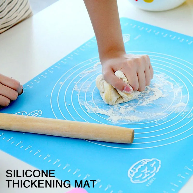 Коврик для замеса теста силиконовые толстые антипригарные коврики скатывания