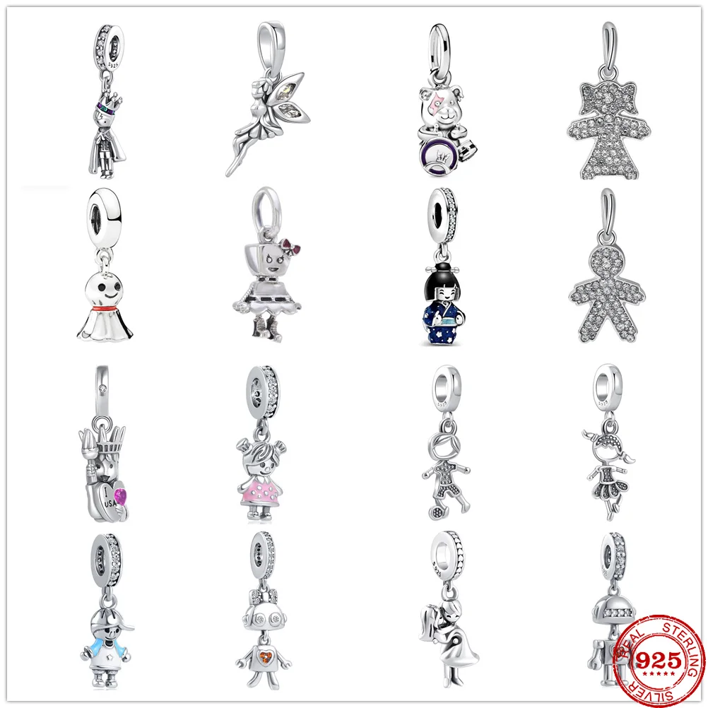 Подвеска робот для мальчиков и девочек из серебра 925 пробы | Украшения аксессуары