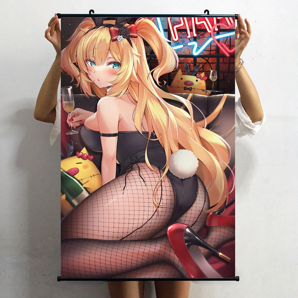 

Новый постер аниме YouTuber Hololive Akai Haato, настенный свиток, домашний декор, настенный столб, украшение для гостиной, коллекционные художественные подарки