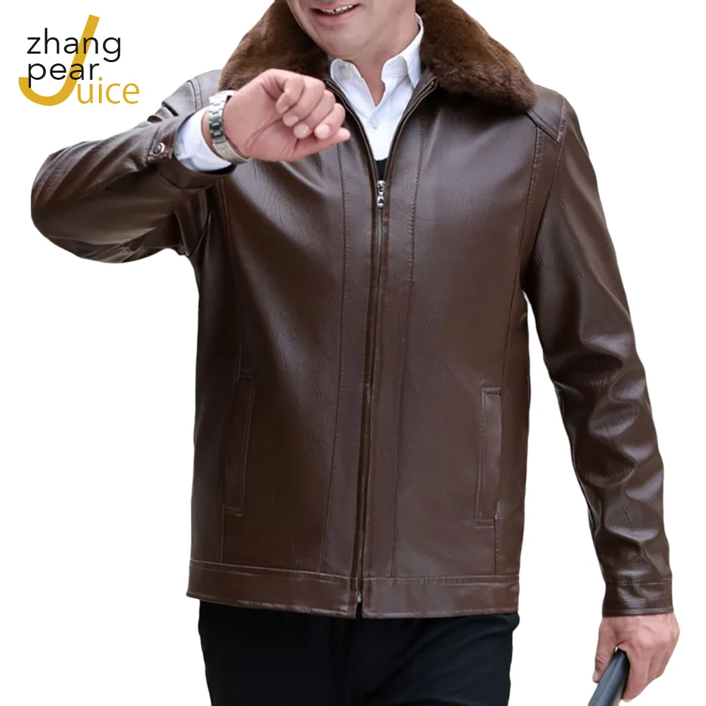 

Мужские флисовые куртки, пальто с меховым воротником, карманами на молнии, мужские винтажные пальто из искусственной кожи, мужская верхняя ...