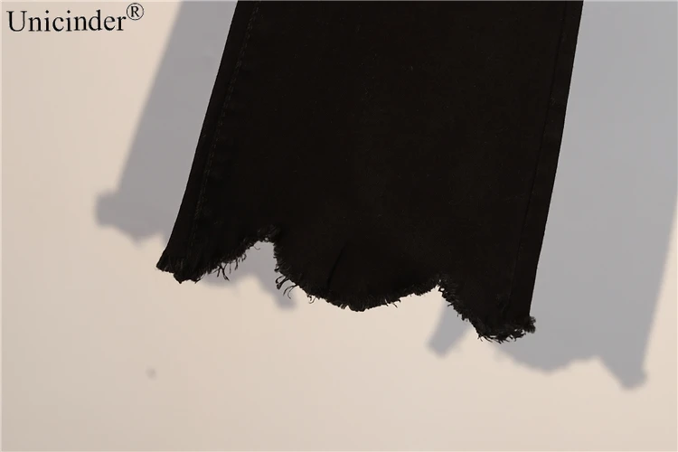 

unicinder 2020 New Casual Two piece set Women Chic Contrast symmetry Design Bow Shirt and Tassel Flare Denim Pants Suits Outfit