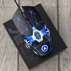 USB Проводная игровая мышь для ПК, компьютерная геймерская Регулируемая Бесшумная мышь 3200 DPI, мыши для dota 2 LOL overwatch