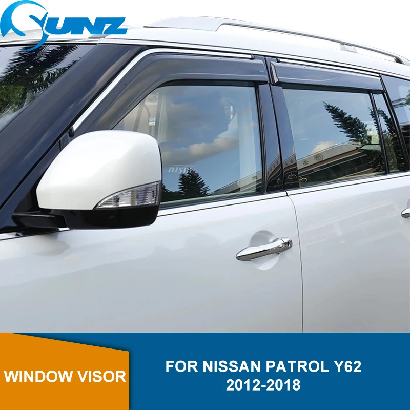 Дефлектор бокового окна автомобиля дыма для NISSAN PATROL Y62 2012 2013 2014 2015 2016 2017 2018