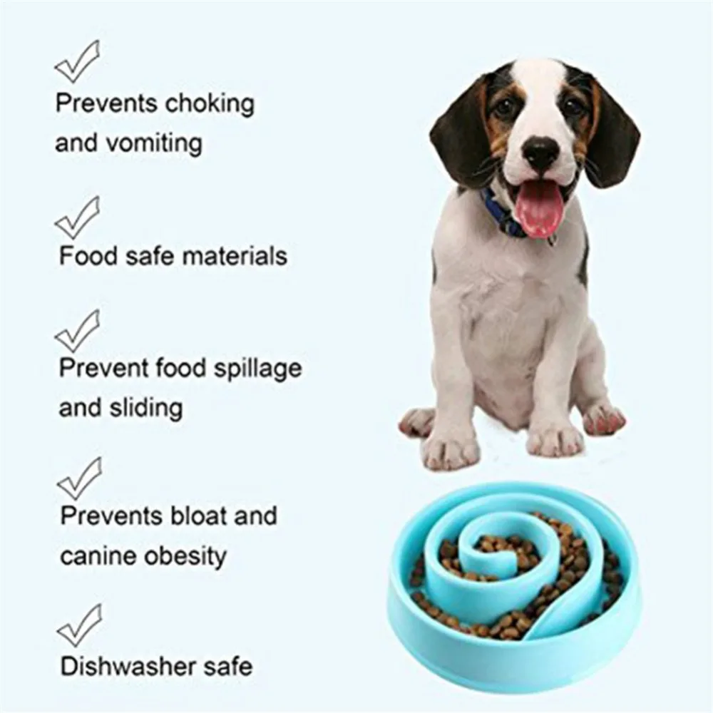 

Pet Dog Feeding Food Bowls Puppy Slow Down Eating Feeder Dish Bowl Prevent Obesity Pet Dogs Supplies Dropshipping