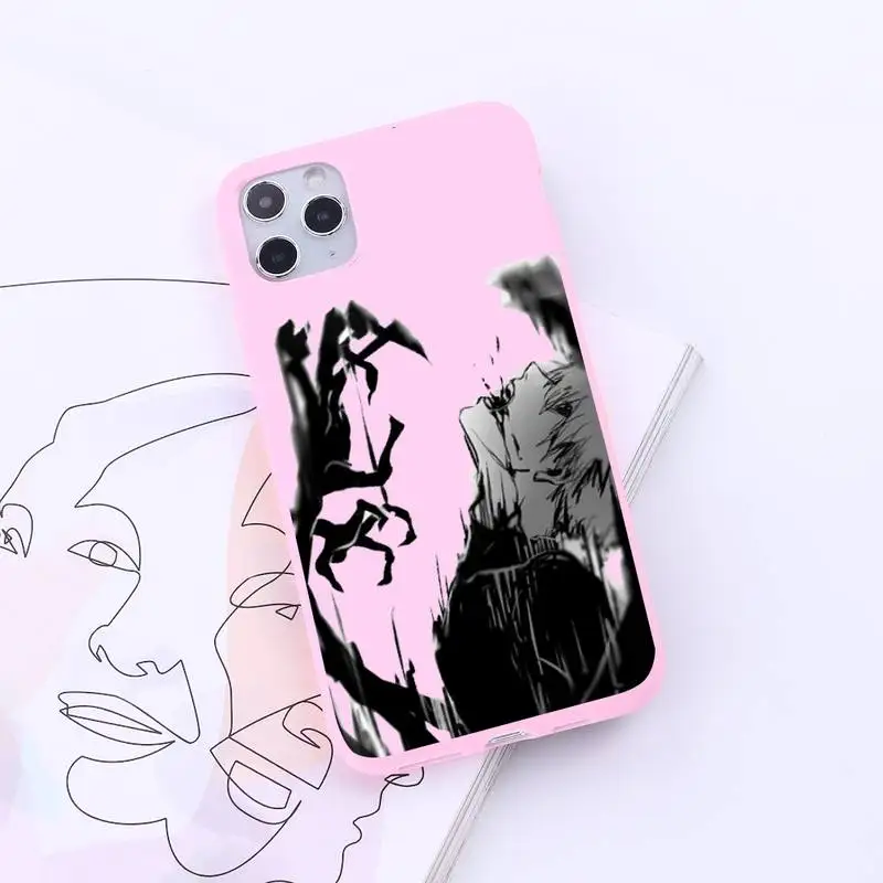 

Anime Tokyo Ghouls Phone Case Candy Color for iPhone 6 7 8 11 12 s mini pro X XS XR MAX Plus