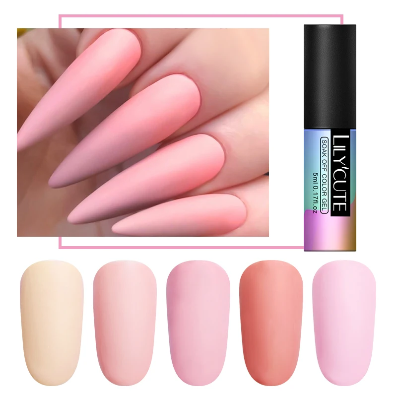 LILYCUTE матовый Гель-лак для ногтей поддельный цвет зимний матовое верхнее покрытие