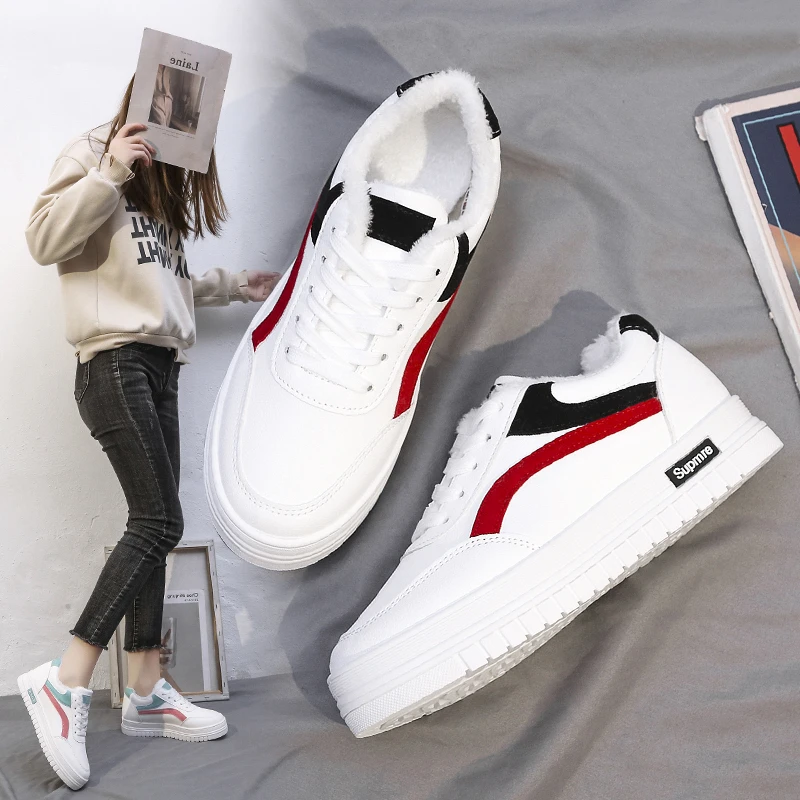 

Ladies Cotton Shoes 2022 Winter Thick-soled Shoes Plus Cotton Warm Women's Boots Non-slip Wear-resistant Sports Snow Boots Women