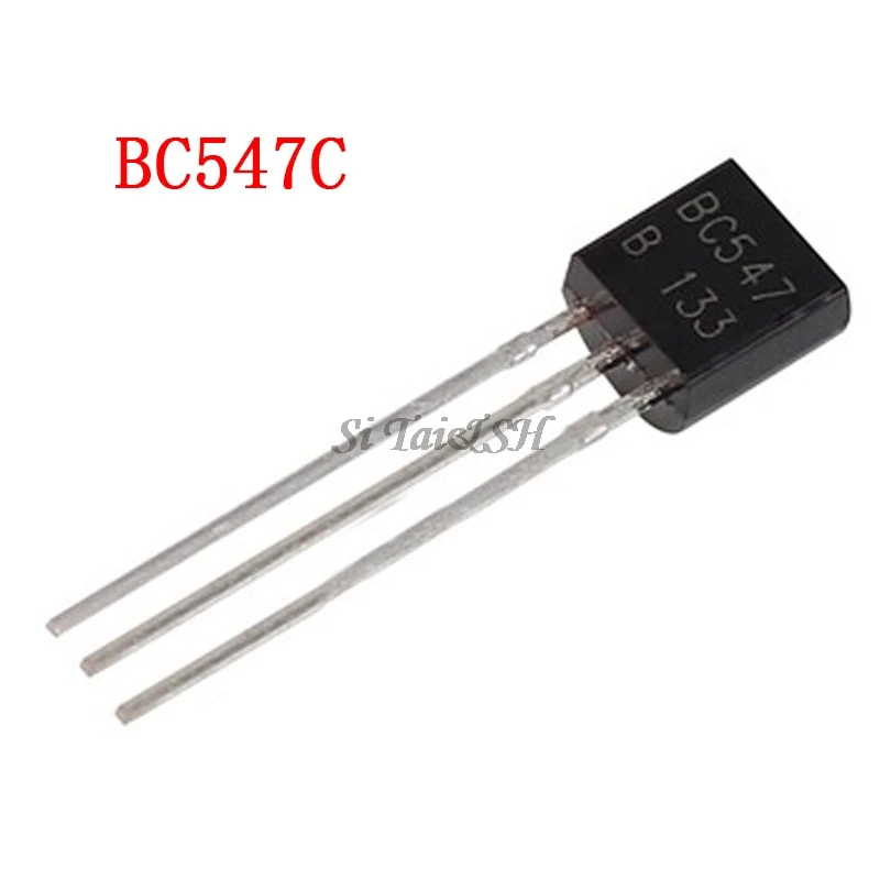 Новый триодный транзистор BC547C TO-92 BC547 TO92 547C 100 шт. | Электронные компоненты и