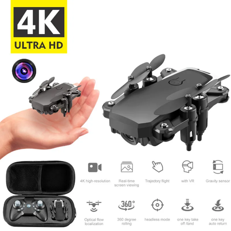 Мини Дрон складной Радиоуправляемый квадрокоптер с HD камерой Квадрокоптер