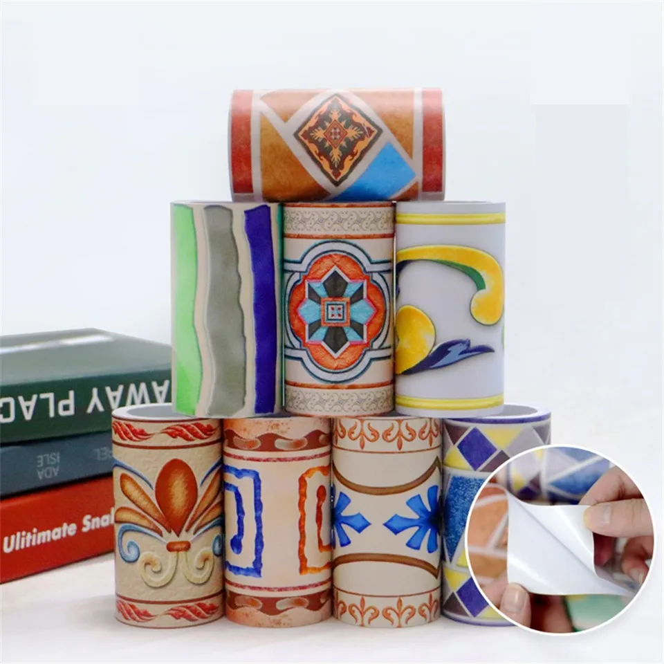 10x300 см Цвет узор стены границы самоклеющиеся Водонепроницаемый стикер гостиной, спальни, кухни, украшение стола пола границы наклейки