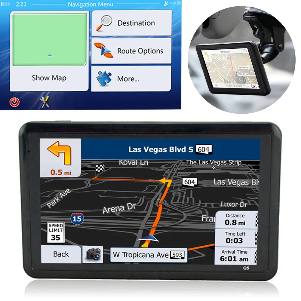 

5- TFT HD GPS FM GPS