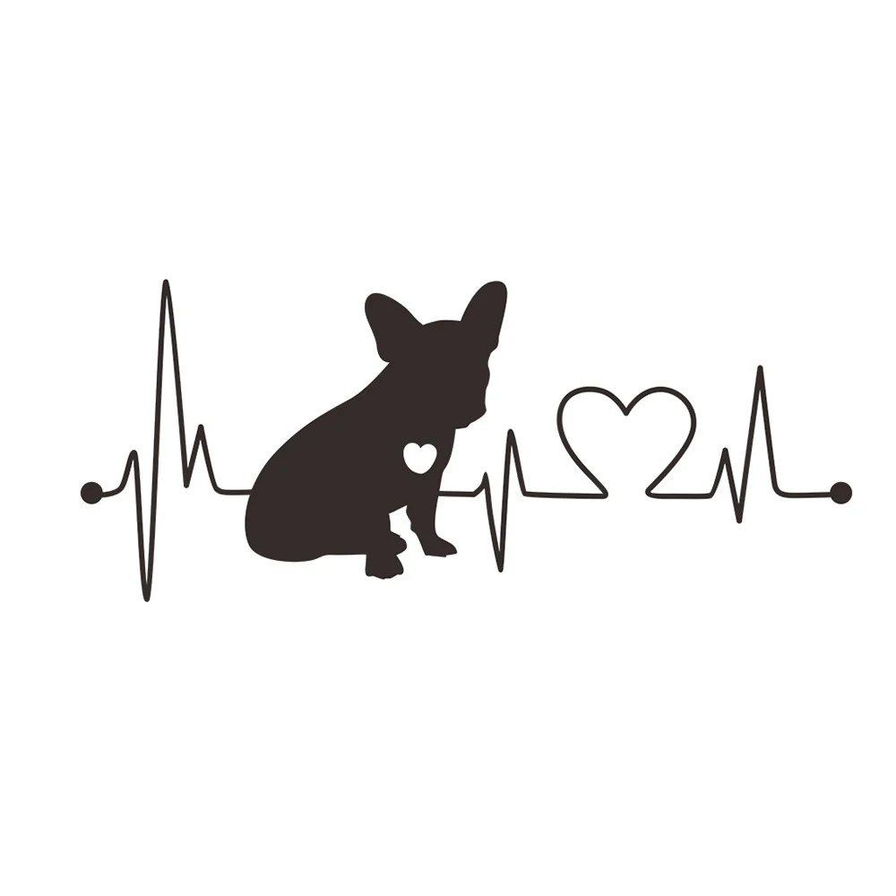 Love Dogs Camper Travel Hiker Heartbeat 20x12 см Виниловая Автомобильная Персонализированная