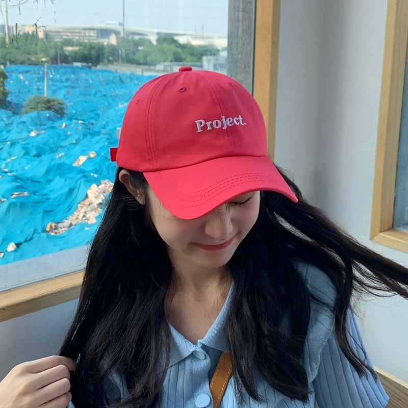 INS шляпа женская летняя Корейская бейсболка простой алфавит Кепка с козырьком