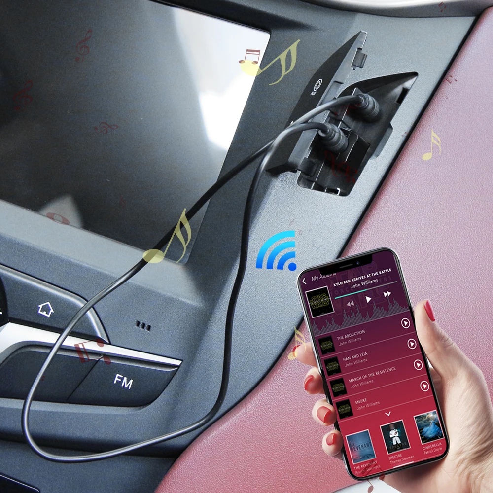 Автомобильный мини Bluetooth аудио AUX приемник адаптер для Renault Clio Logan Megane Koleos Scenic Dacia