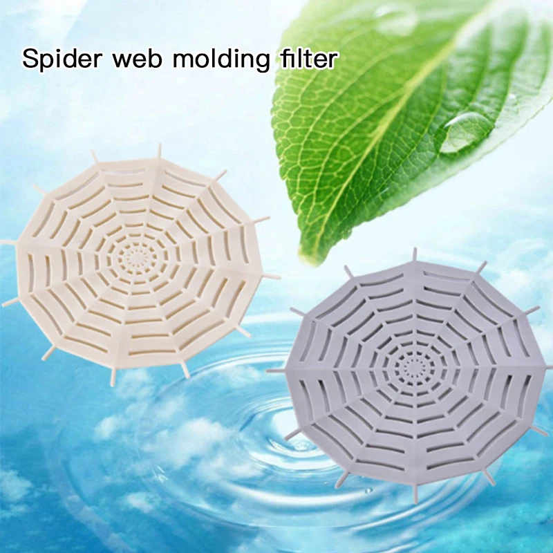 1PCS Spider Web Bathroom Sink Filter Strainer Anti-blocking Floor Drain Cover Kitchen Outfall Stopper Hair Catcher For Halloween |