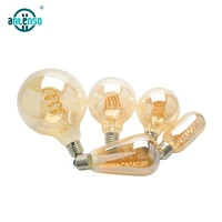 vintage led spiral filament bulb c35 a60 t45 st64 g80 g95 g125 retro lamp 4w 2200k 220v dimmable decorative glass edison bulbs
