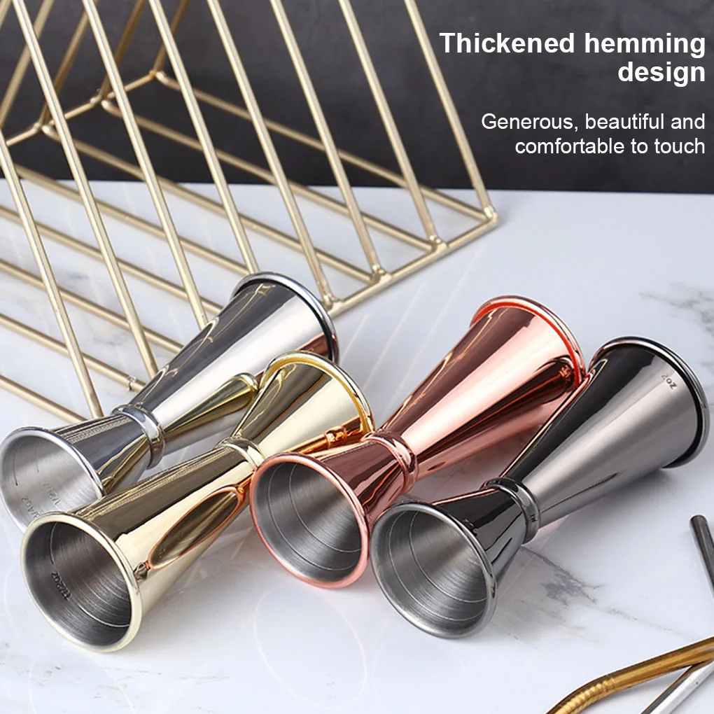 Мерный стаканчик из нержавеющей стали для коктейлей 1 унция/2 унции|Мерные