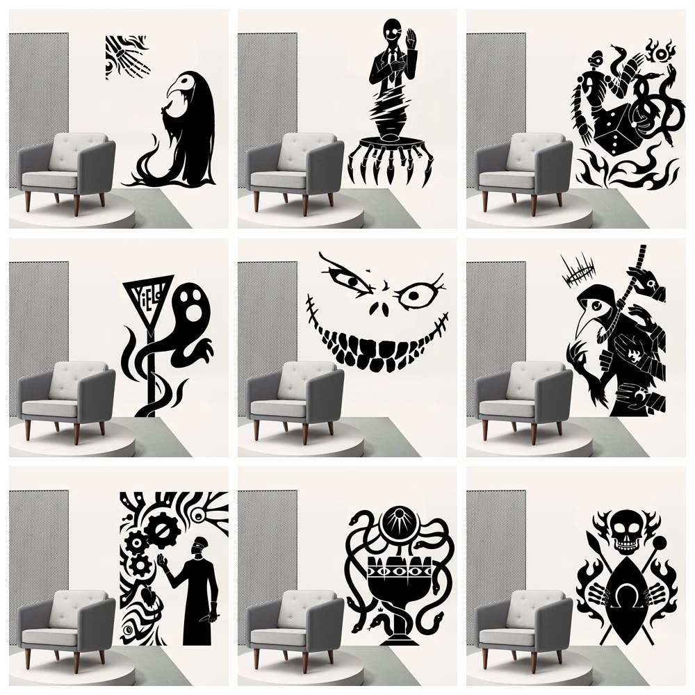 Плакат с изображением древней египетской культуры богов переводная наклейка