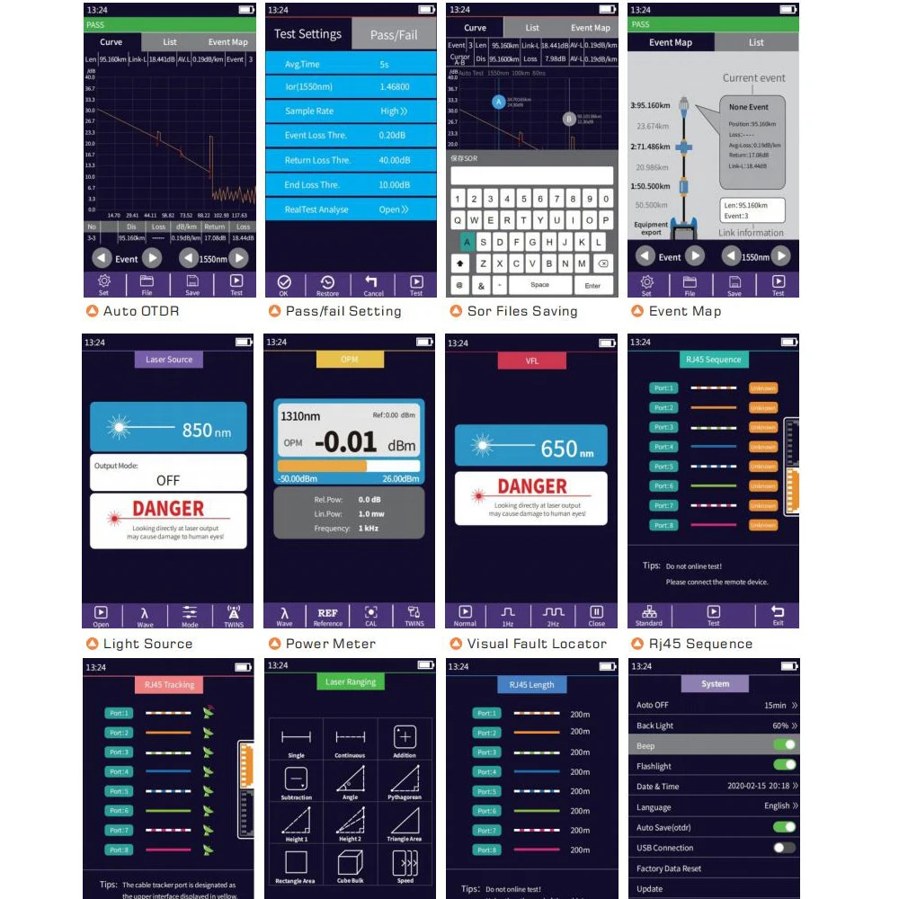 Рефлектометр 980EXP-A26 Mini Pro OTDR 1625 нм 26 дБ GPON EPON Активное тестирование волокна